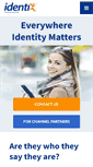Mobile Screenshot of identix.com