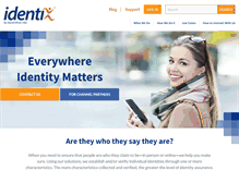 Tablet Screenshot of identix.com